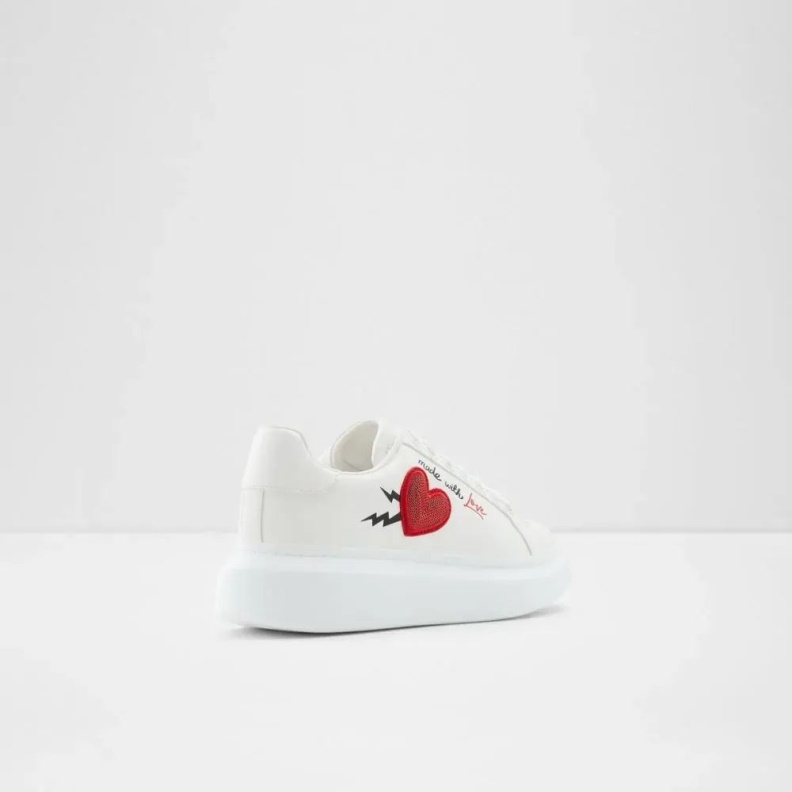 White Larealin Women's Lace-Up Sneaker Aldo Fashion