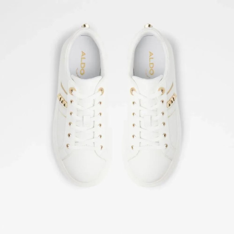 White Larou Women's Low Top Sneaker Fashion Aldo