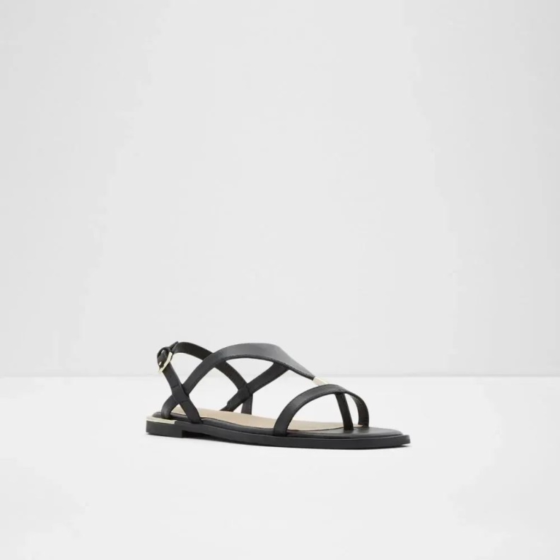 Black Legadith Women's Flat Thong Sandal Aldo Fashion