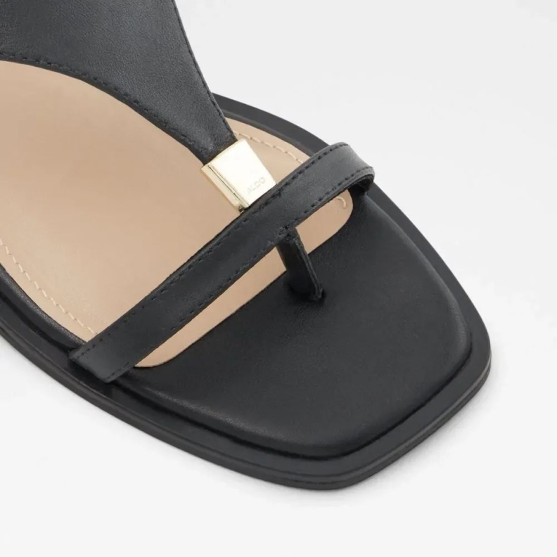 Black Legadith Women's Flat Thong Sandal Aldo Fashion