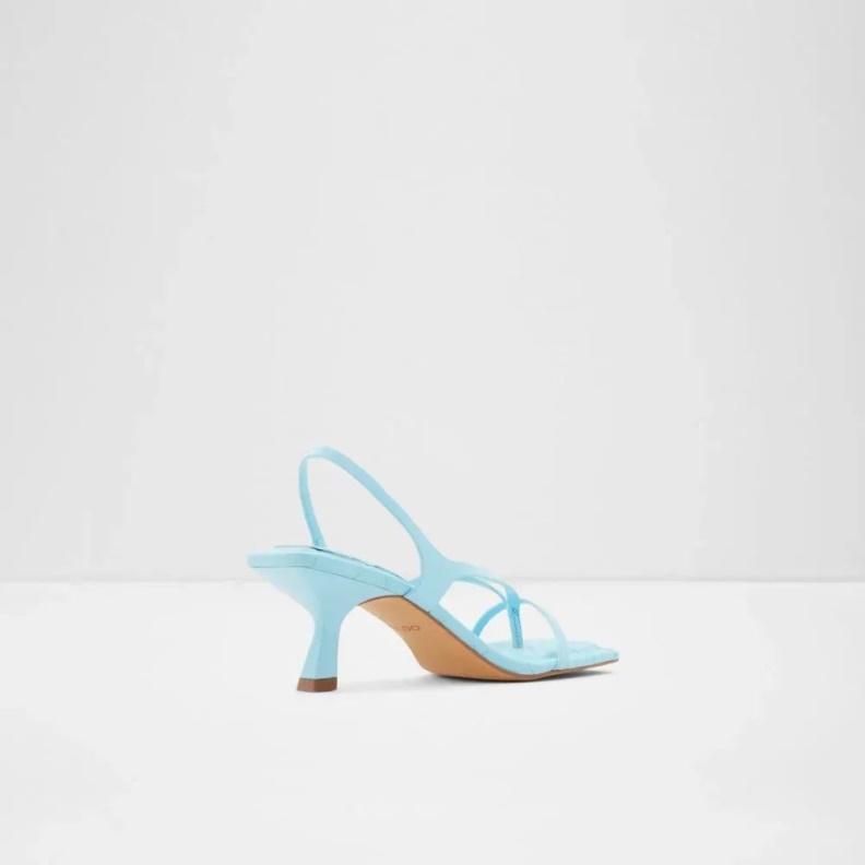 Aldo Bright Blue Fashion Loni Women's Strappy Slip On Sandal
