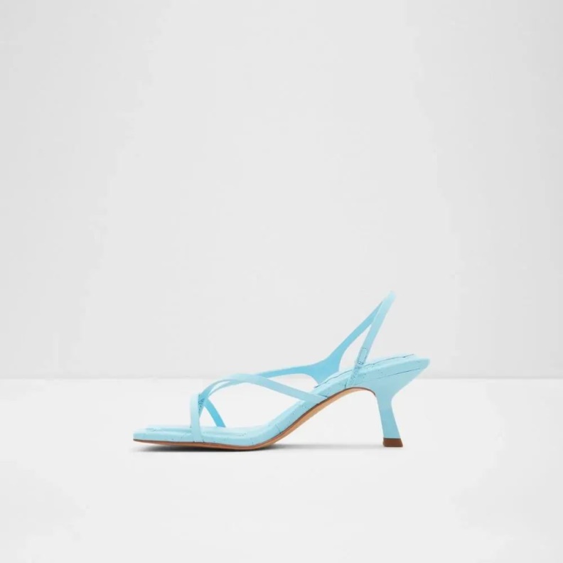 Aldo Bright Blue Fashion Loni Women's Strappy Slip On Sandal