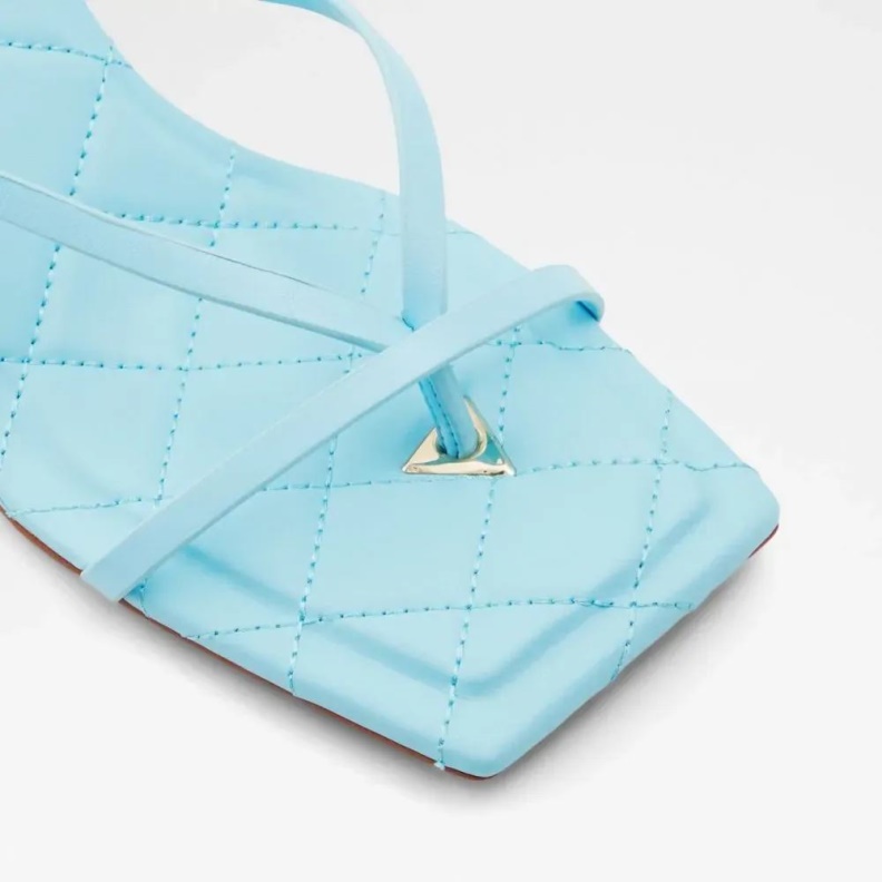 Aldo Bright Blue Fashion Loni Women's Strappy Slip On Sandal