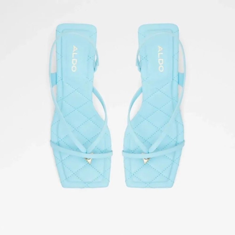 Aldo Bright Blue Fashion Loni Women's Strappy Slip On Sandal