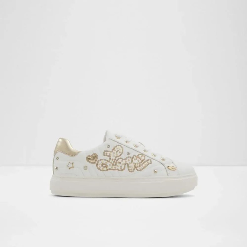 Aldo Lovenow Women's Low Top Sneaker Aldo Fashion Gold Fashion