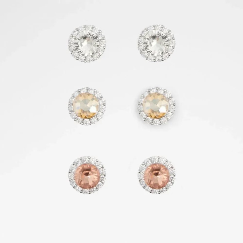 Lothaudith Women's Accessories Earrings Fashion Silver/Clear Multi Aldo