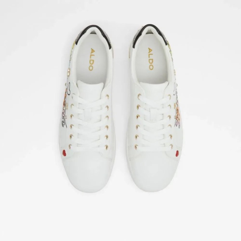 White Multi Lovemore Women's Low Top Sneaker Aldo Fashion