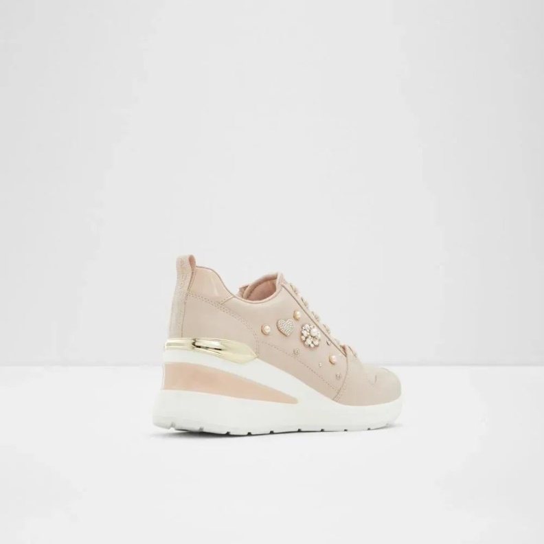 Aldo Fashion Light Pink Lulua Women's Wedge Sneaker
