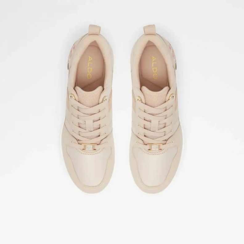 Light Pink Lucky Women's Laced-Up Wedge Sneaker Fashion Aldo