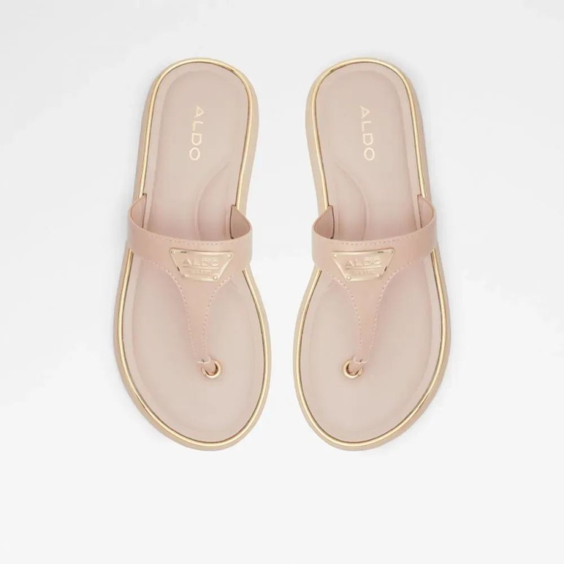 Aldo Fashion Light-Pink Manaberiel Women's Thong Beach Sandal