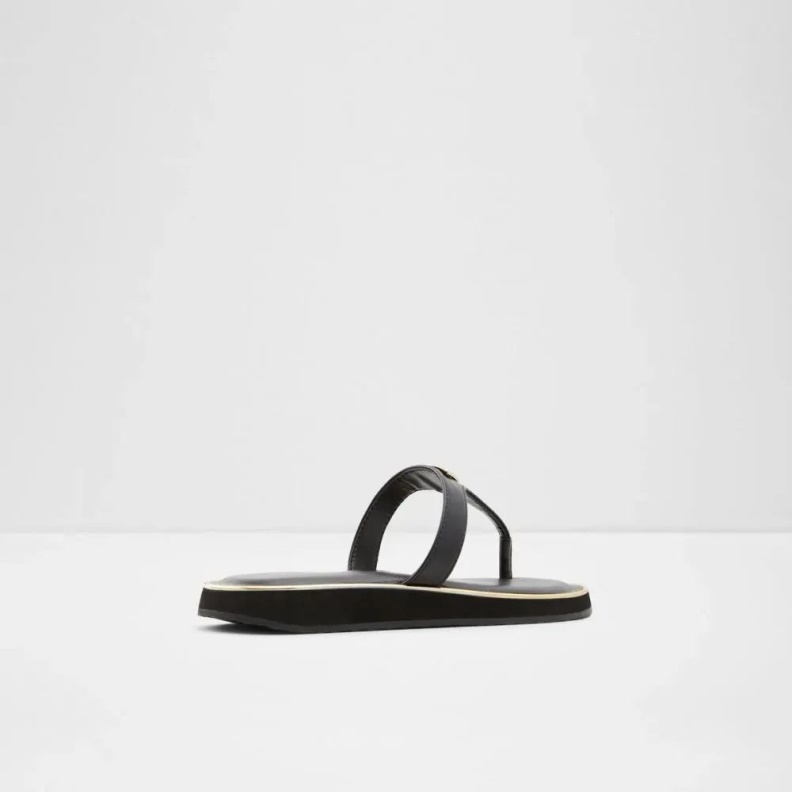 Black Fashion Aldo Manaberiel Women's Slip-On Thong Sandal