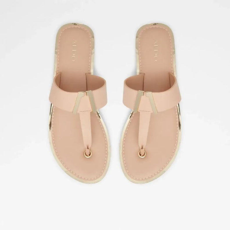 Bone Malibu Women's Flat Thong Sandal Aldo Fashion