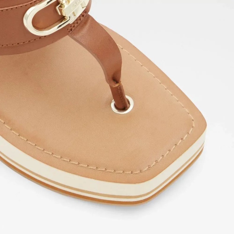 Cognac Fashion Aldo Macarenia Women's Wedge Sandal