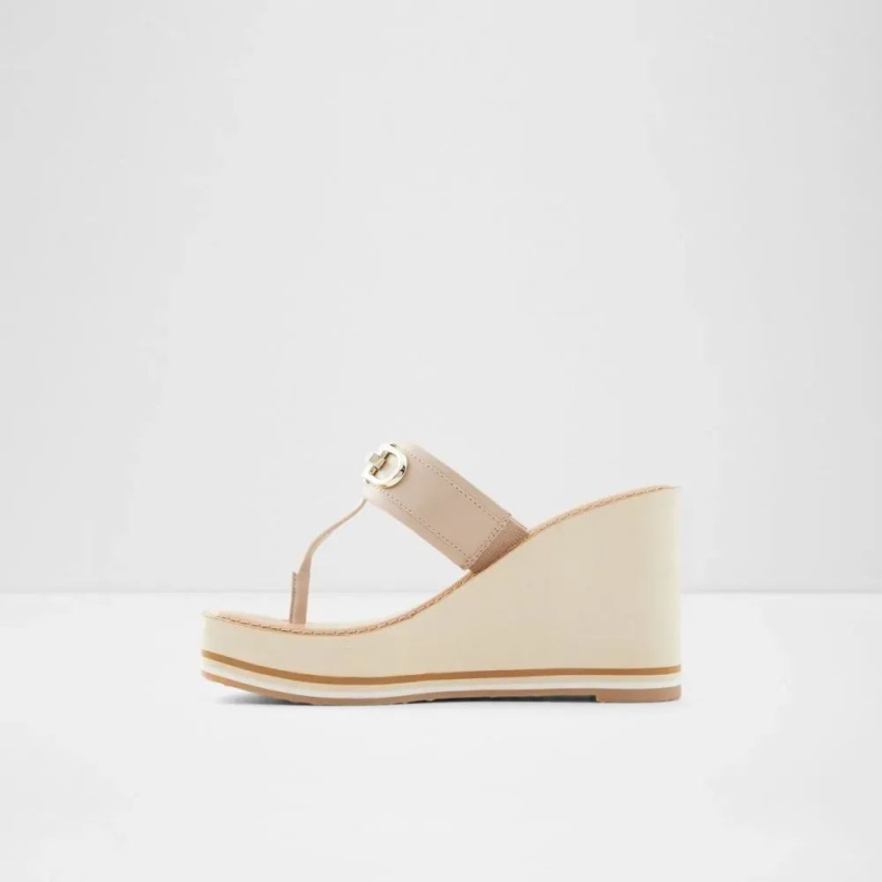 Macarenia Women's Thong Beach Wedge Sandal Fashion Aldo Light-Pink