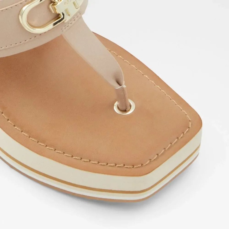 Macarenia Women's Thong Beach Wedge Sandal Fashion Aldo Light-Pink