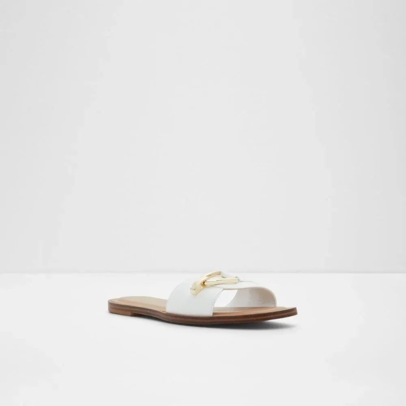 Magda Women's Flat Slide Sandal Fashion Other-White Aldo