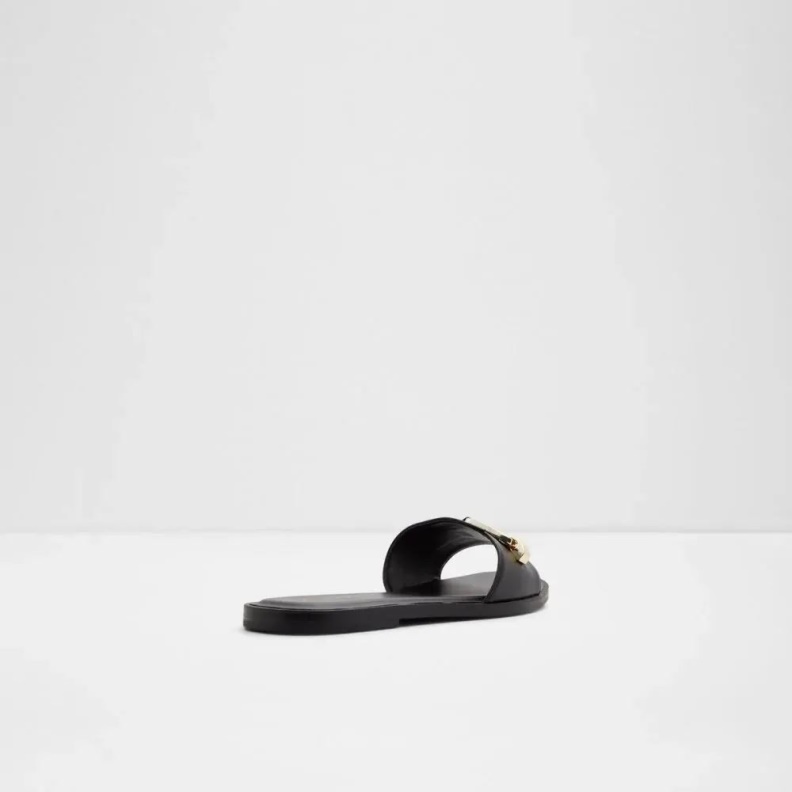 Magda Women's Square Toe Slide Sandal Fashion Black Aldo
