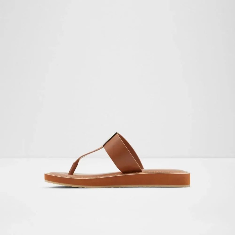Malibu Women's Flat Thong Sandal Fashion Aldo Cognac