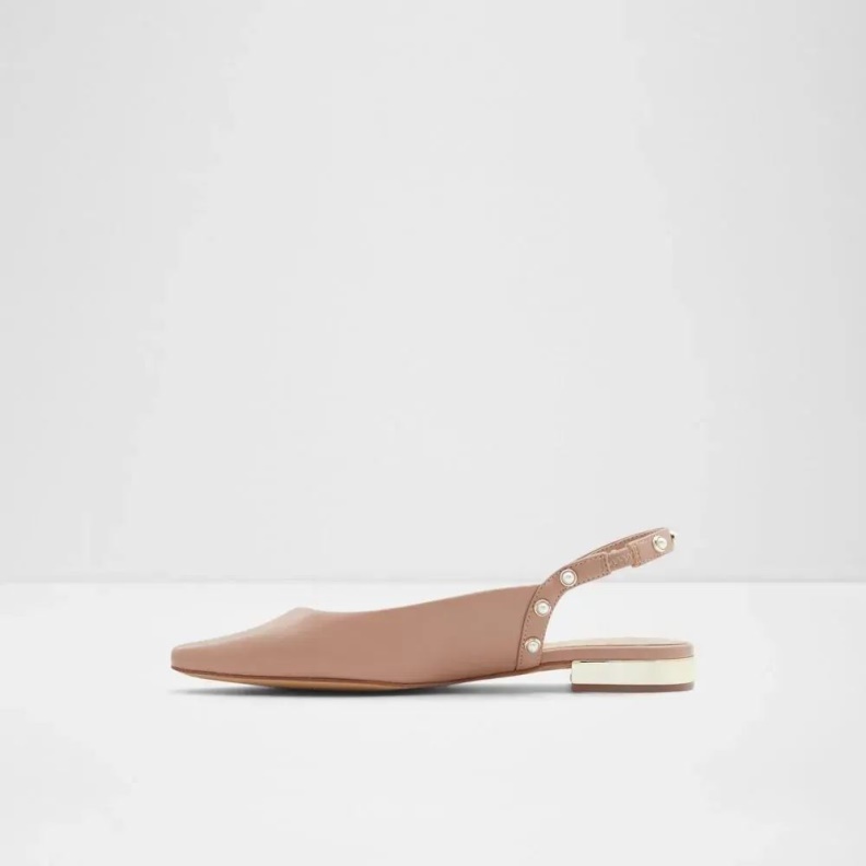 Mayllan Women's Open Heel Ballerina Flat Aldo Fashion Light-Brown