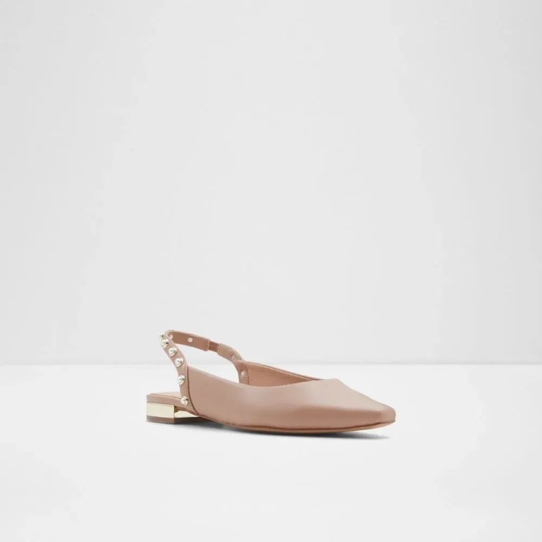 Mayllan Women's Open Heel Ballerina Flat Aldo Fashion Light-Brown