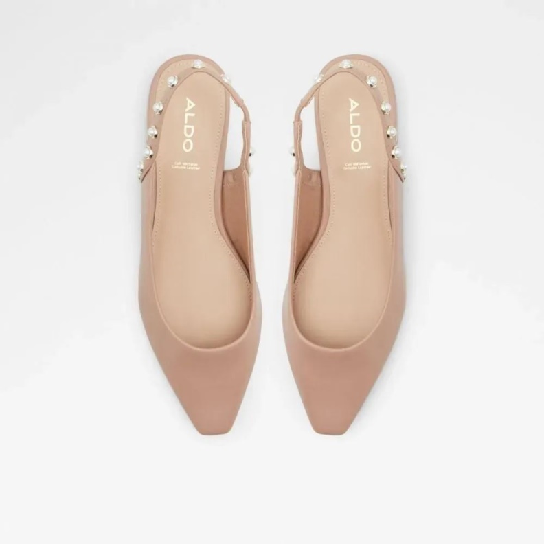 Mayllan Women's Open Heel Ballerina Flat Aldo Fashion Light-Brown