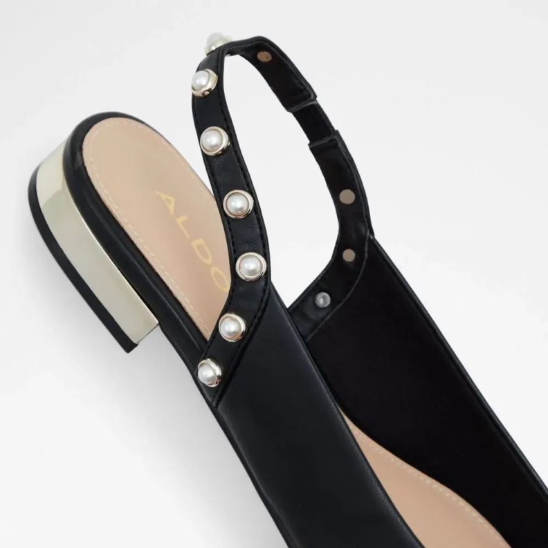 Mayllan Women's Open Heel Ballerina Flat Fashion Aldo Black