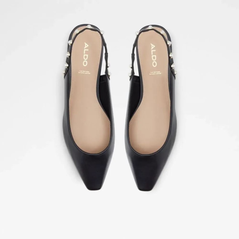 Mayllan Women's Open Heel Ballerina Flat Fashion Aldo Black