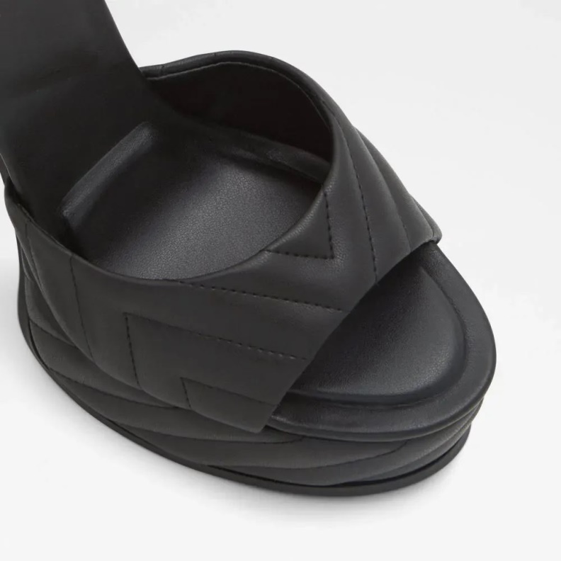 Aldo Fashion Milena Women's Ankle Strap Heeled Sandal Black