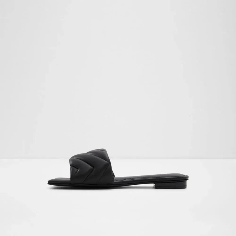 Fashion Aldo Moniq Women's Flat Slide Sandal Black