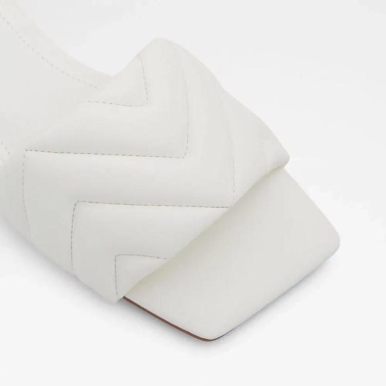 Fashion Aldo White Moniq Women's Flat Slide Sandal