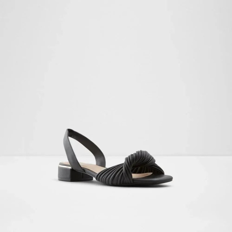 Aldo Black Fashion Nabila Women's Low Block Heeled Sandal
