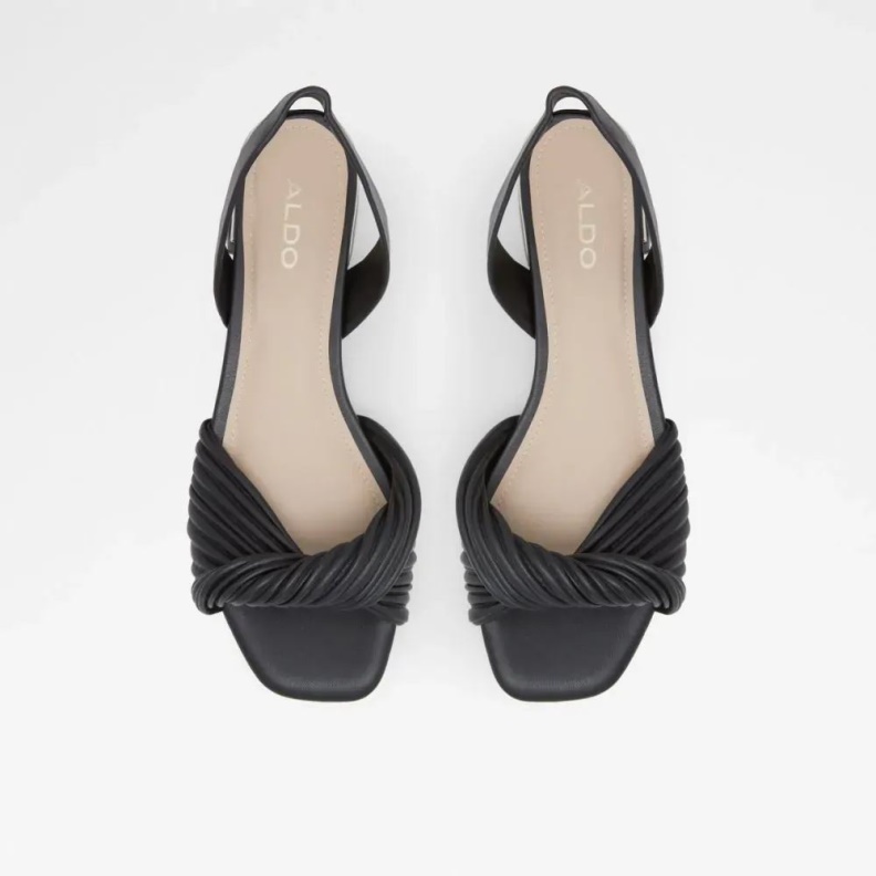 Aldo Black Fashion Nabila Women's Low Block Heeled Sandal