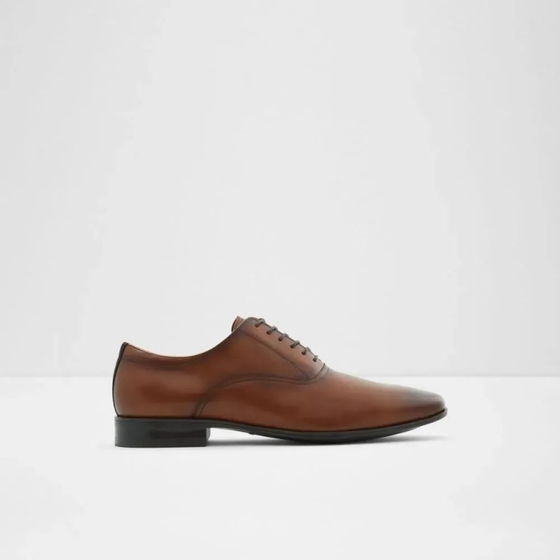 Aldo Fashion Nathon Men's Lace Up Oxford Shoe Cognac