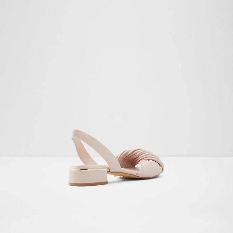 Aldo Nabila Women's Low Block Heeled Sandal Light Pink Fashion