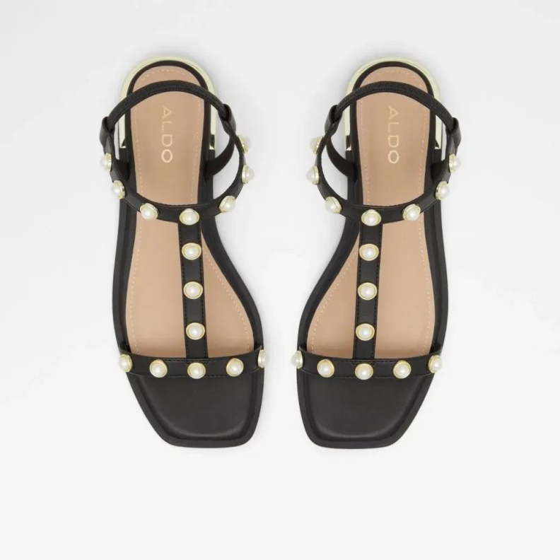 Nydewia Women's Flat Sandal Aldo Fashion Black