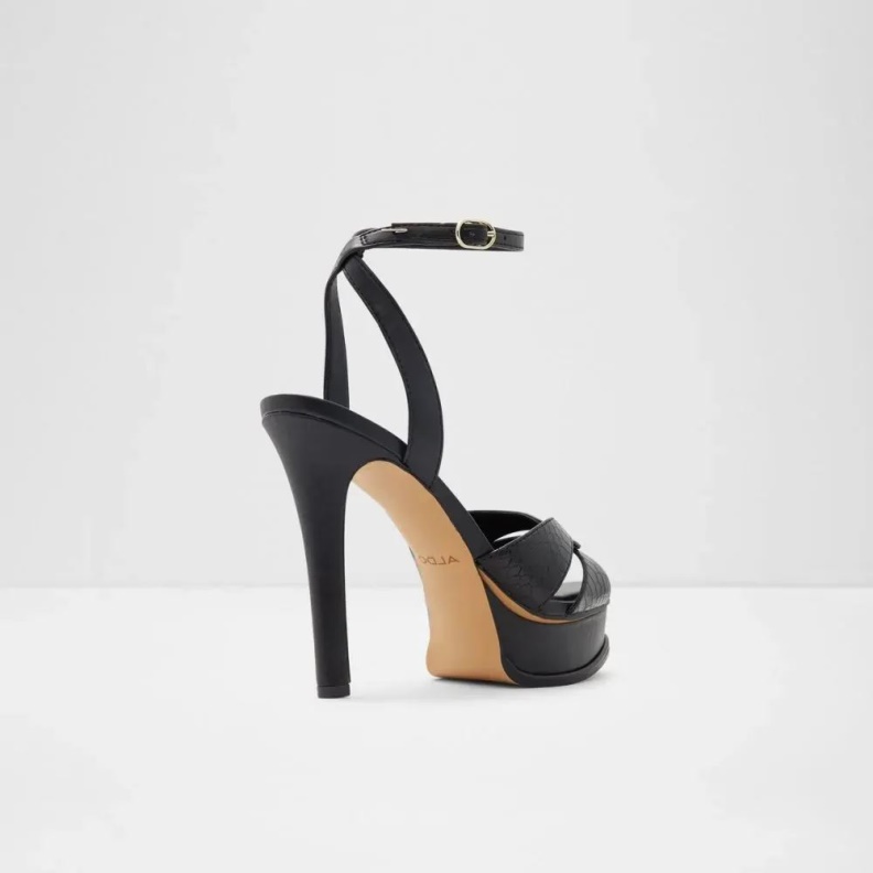 Fashion Black Ocoewan Women's Platform Heeled Sandal Aldo