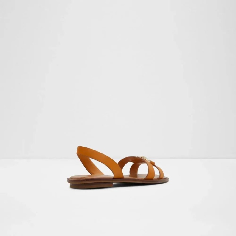 Medium Yellow Odele Women's Sling Back Flat Sandal Aldo Fashion