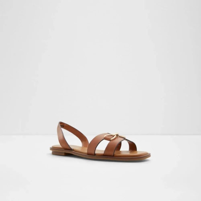 Odele Women's Open Toe Flat Sandal Fashion Medium-Brown Aldo