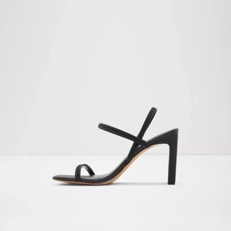 Black Okurr Women's Sling Back Block Heel Sandal Aldo Fashion