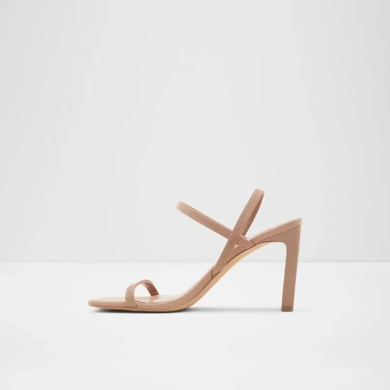 Okurr Women's Sling Back Block Heel Sandal Fashion Aldo Bone