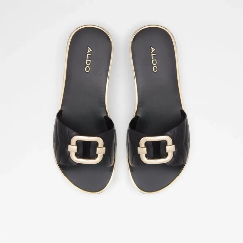 Aldo Black Fashion Onayllan Women's Slide Beach Sandal