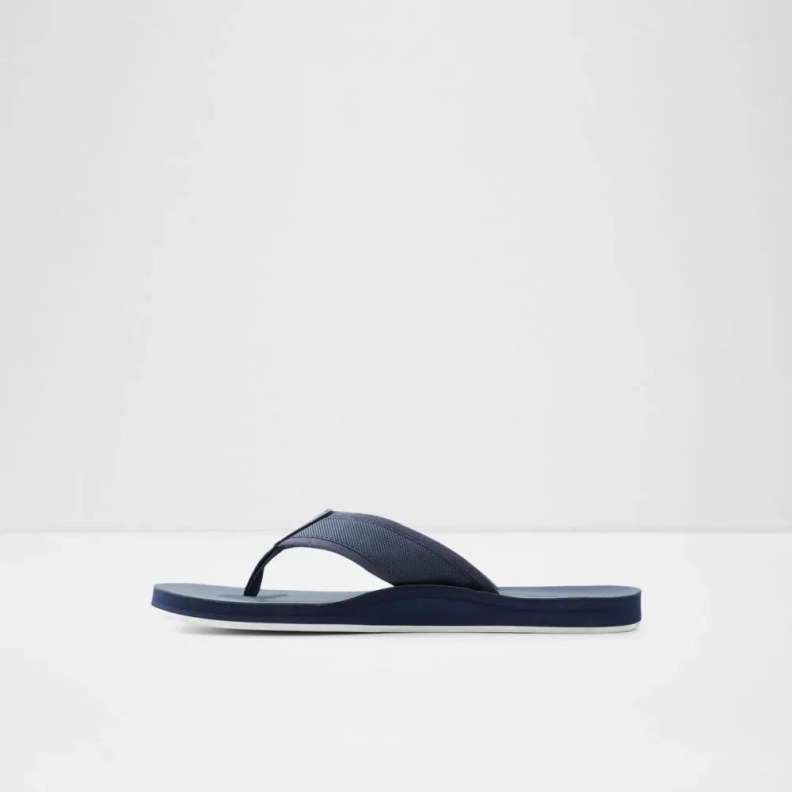 Aldo Fashion Orest Men's Slip-On Thong Sandal Navy