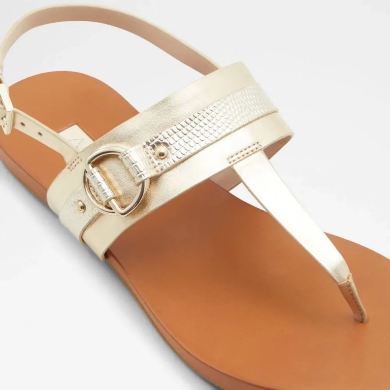 Fashion Champagne Pandra Women's Thong Flat Sandal Aldo