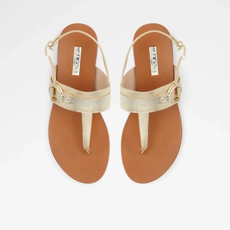 Fashion Champagne Pandra Women's Thong Flat Sandal Aldo
