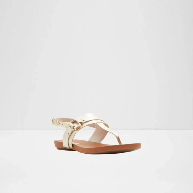 Pandra Women's Flat Heeled Sandal Fashion Champagne Aldo