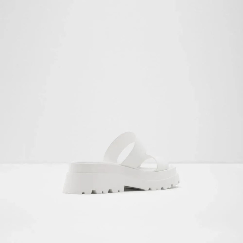 Aldo White Fashion Phelix Women's Two Piece Lug Sole Sandal
