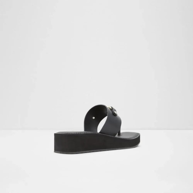 Fashion Aldo Poolside Women's Thong Beach Sandal Black