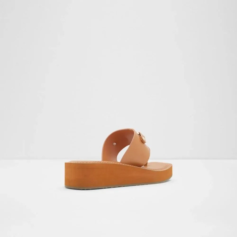 Fashion Medium-Brown Poolside Women's Thong Beach Sandal Aldo