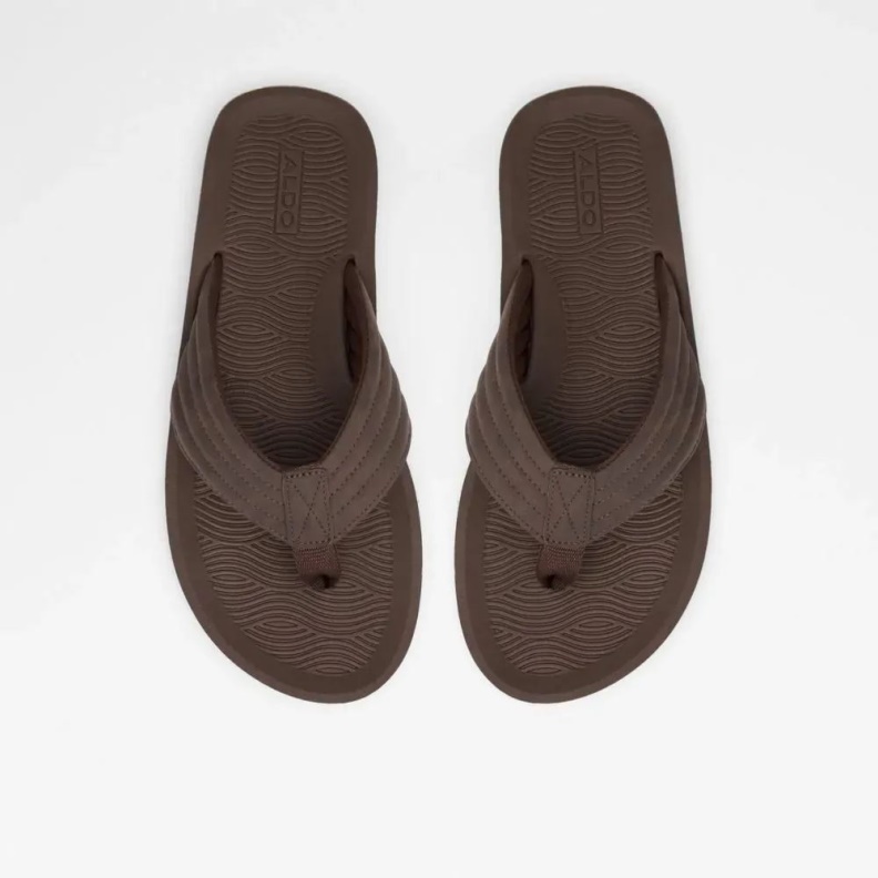Fashion Dark-Brown Proicien Men's Slip-On Thong Sandal Aldo
