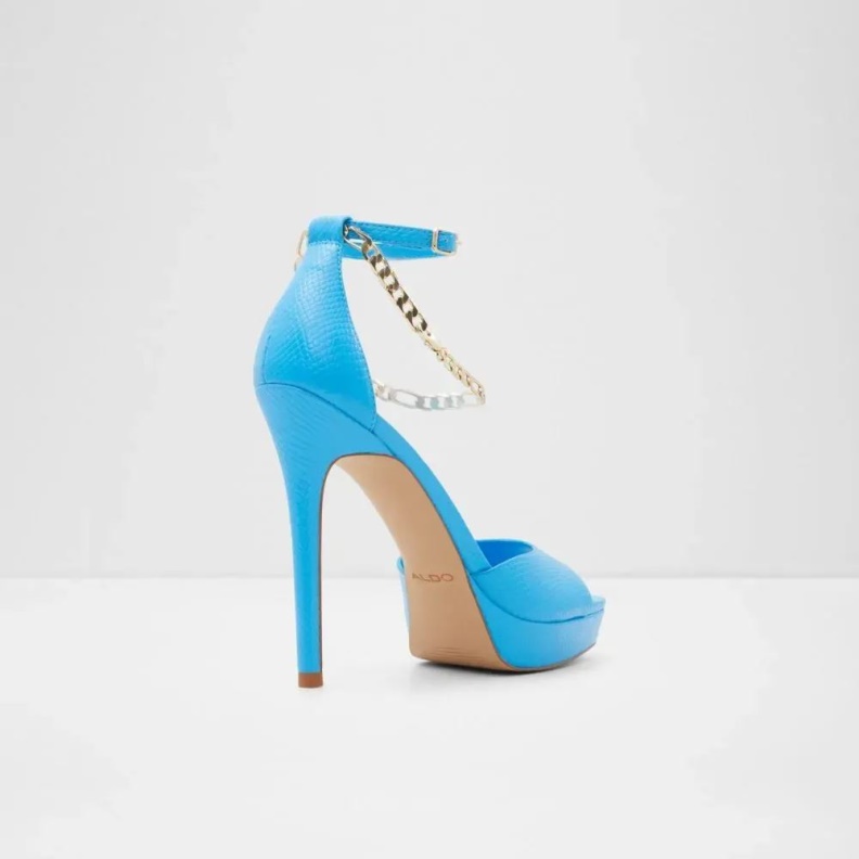 Prisilla Women's Ankle Strap Heeled Shoe Fashion Bright Blue Aldo